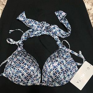 Athleta Halter bikini top New! M